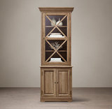 法式复古家具 美国RH橡木全实木雕花柜子 欧式宜家餐边柜 储物柜