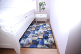 现代牛仔印花地毯样板房卧室客厅宜家沙发茶几床边毯地垫门垫定制