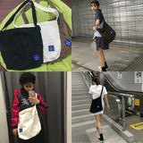 2016新品韩版学生单肩包斜跨大包复古购物袋男女斜挎包灯芯绒布包