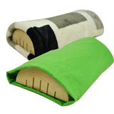 吉木柏木枕头 贴绒原木枕 颈椎病专用硬枕头 木头枕头保健枕枕套