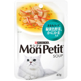 【猫用品专卖】日本Monpetit妙鲜包鲜味汤羹 鸡柳蔬菜 40g
