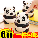 4117 创意可爱熊猫自动牙签盒 手压式时尚牙签筒 餐桌牙签罐