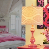 美式经典现代别墅样板房女孩床头粉色客厅儿童公主房婚庆卧室台灯