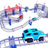 充电多层轨道车玩具电动汽车托马斯小火车儿童赛车男孩旋转过山车