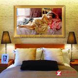 传世著名世界名画临摹定制 人物女人卧室软装饰品油画艺术品 PL23