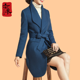 中式女装 2016秋季女式风衣外套中长款气质高端经典翻领修身风衣
