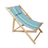[转卖]沙滩椅折叠躺椅实木牛津帆布椅躺椅靠椅户外便携午休木质
