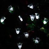 北美热销 太阳能圣诞树灯串 节日庭院花园装饰串灯 20LED 4.8M
