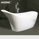 沐鼎浴缸独立式成人人造石浴盆浴池家用欧式小浴缸创意浴缸1.65
