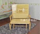 楠竹加固可折叠实木两用单双人沙发床竹床推拉床简易床1.2 1.5米