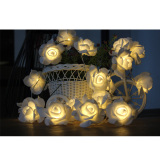 玫瑰花灯串彩灯创意浪漫婚礼房间小装饰灯挂灯生日活动派对电池灯