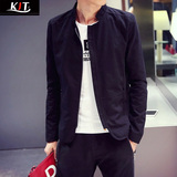 原创设计秋季外套男士薄款夹克青年韩版潮男棒球服日系大码外套