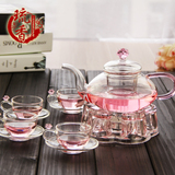 耐热玻璃茶具套装花茶壶过滤泡茶壶红茶花草功夫茶杯整套下午茶具