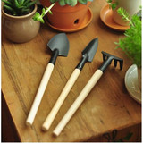 园艺绿化铲工具 耙 锹 园林工具 迷你三件套 种花 种菜 小铲子