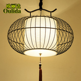 中式鸟笼吊灯复古铁艺鸟笼灯笼创意个性仿古茶楼阳台过道餐厅灯具