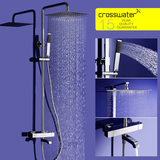 Crosswater恒温淋浴花洒套装  全铜智能温控方形水龙头 空气注入