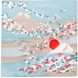 日本制 和风日式 仙鹤 富士山 樱花 大手帕 方巾 门帘 桌布 餐垫