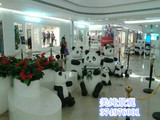 大型商场摆件装饰品 动物人物植物玻璃钢雕刻雕塑 可爱大熊猫雕塑