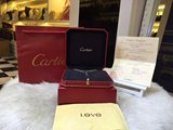 全新正品 *Cartier 卡地亚750白金桃心镶钻女士项链锁骨链