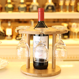 创意竹制红酒架红酒杯架 欧式葡萄酒杯玻璃高脚杯 竹木挂杯架
