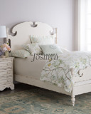斐柏特价欧式古典做旧卧室家具高端时尚简约休闲可定制实木双人床