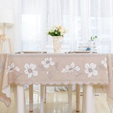 伸缩圆桌布折叠桌椭圆形pvc餐桌布 欧式蕾丝园型台布防水防油免洗