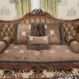 高档实木沙发垫现代中式沙发套定做红木沙发巾坐垫布艺防滑耐脏冬