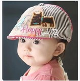微笑蛙儿童贝雷帽婴幼儿童帽子宝宝帽子春秋鸭舌帽1-2-3岁