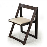越茂 实木折叠餐椅 家用木质靠背低背 折叠椅子 时尚进口小椅子