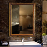 YISHARE 欧式镜子浴室卫浴镜带框镜装饰镜卫生间镜壁挂洗手间镜子