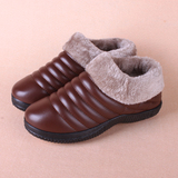 冬季老北京布鞋女棉鞋保暖防水时尚平跟妈妈孕妇老人短靴防滑女靴