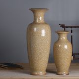 景德镇陶瓷器 古典摆件钧瓷仿古开片花瓶现代家居客厅装饰工艺品