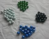 包邮 100颗16mm瓷白玻璃球1.6cm琥珀黑弹珠 瓷蓝跳棋子瓷绿玻璃珠