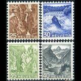 瑞士1936年风光-山脉CFC(25-40c)4枚(斯科特价美元8.5)(XL863)