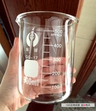 优质玻璃烧杯500ml 带刻度加热实验医用 可冲奶喝酒耐热玻璃量杯