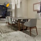 omen现代简约实木餐桌椅宜组合北欧创意定制温馨家具小户型大理石