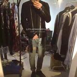 Balmain Hm 限量合作系列男女款黑色机车夹克 国内现货