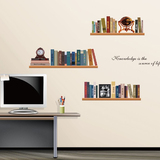 办公室墙面墙贴纸宿舍卧室书房书架墙纸创意装饰教室布置墙上贴画