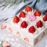 MOMOKO蜜桃家_草莓卡百利芝士蛋糕/乳酪/生日/新鲜草莓 限成都