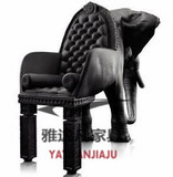 大象真皮座椅 大象沙发 动物椅玻璃钢椅 豪华商业门椅 设计师首选