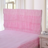 韩版蕾丝床头罩 三层纱防尘罩床头套布艺软包薄床靠背防灰尘罩子