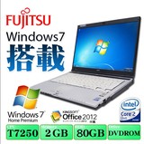 Fujitsu/富士通二手笔记本电脑 13.3寸宽屏双核手提上网本超级