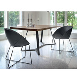 铁艺办公桌餐桌 办公家具现代简约实木长方形会议桌 接待洽谈桌