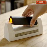 YKO日式简约带手电筒温度计闹钟桌面学生床头创意个性电子钟包邮