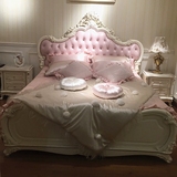 欧式床1.8/2米公主床新古典双人卧室真皮床简约实木床婚床美式床