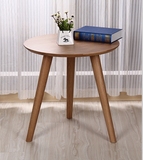 实木小圆桌圆形咖啡桌子北欧宜家沙发边几角几日式现代简约矮桌