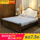 美式实木床高箱储物皮床欧式双人床1.8米婚床卧室家具伊莱格米