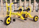 特价幼儿园三轮车双人儿童脚踏车双人游戏车单人比赛车滑行车童车