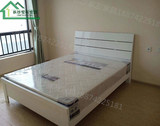 板式床简约现代板式实木双人床1.5 1.4米 特价家具便宜出租房床