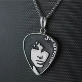 925纯银吊坠大门乐队Jim Morrison肖像可放吉他拨片文艺摇滚范